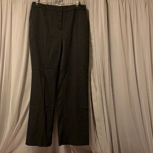 Black pinstripe dress pants